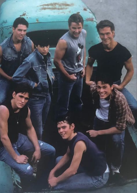 Greaser Guys, Greaser Aesthetic, The Outsiders Imagines, The Outsiders Cast, Outsiders Movie, 80s Actors, The Outsiders Greasers, Dallas Winston, The Outsiders 1983