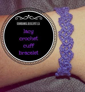 Knitting Jewelry, Crochet Cuff Bracelet, Crochet Bracelets, Yarn Box, Lacy Crochet, Crocheted Jewelry, Crochet Bracelet Pattern, Crochet Jewlery, Bracelet Crochet