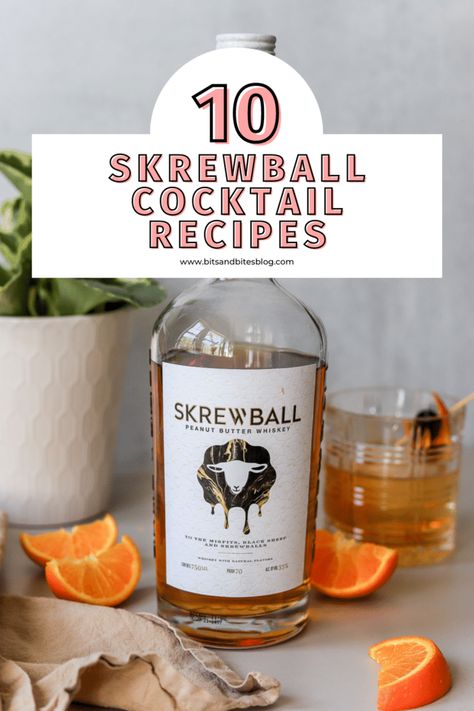 Drinks With Screwball Whiskey, Screwball Recipes, Peanut Butter Whiskey Drinks, Bits And Bites, Whiskey Drinks Recipes, Peanut Butter Whiskey, I Lost 100 Pounds, Cocktail Recipes Whiskey, Whiskey Recipes