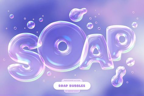 Bubble Typography, Expressive Typography, Typography Tutorial, Cute Typography, Typography Graphic Design, Bubble Design, Graphisches Design, Typography Love, Principles Of Design