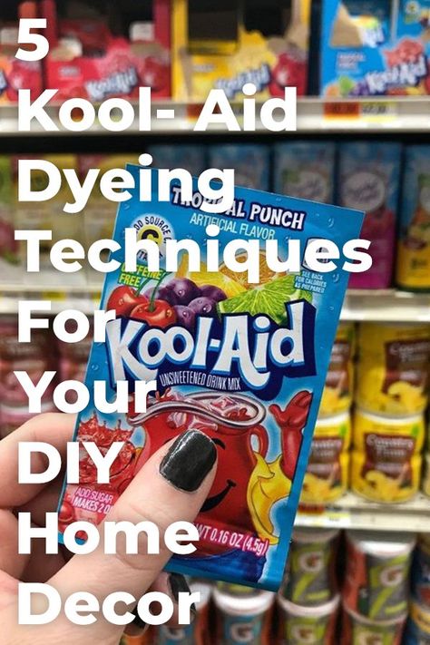 Dip Dye Curtains, Kool Aid Packets, Kool Aid Dye, Dye Curtains, Hometalk Diy, Tie Dye Crafts, Diy Tie, Tie Dye Diy, Living Room On A Budget