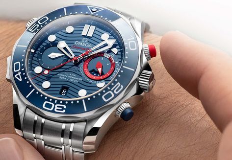 Omega Seamaster Diver 300M America’s Cup Chronograph Omega Chronograph, Omega Speedmaster Racing, Omega Seamaster Diver 300m, America's Cup, Omega Seamaster Diver, Americas Cup, Richard Mille, Ring Displays, The Cup