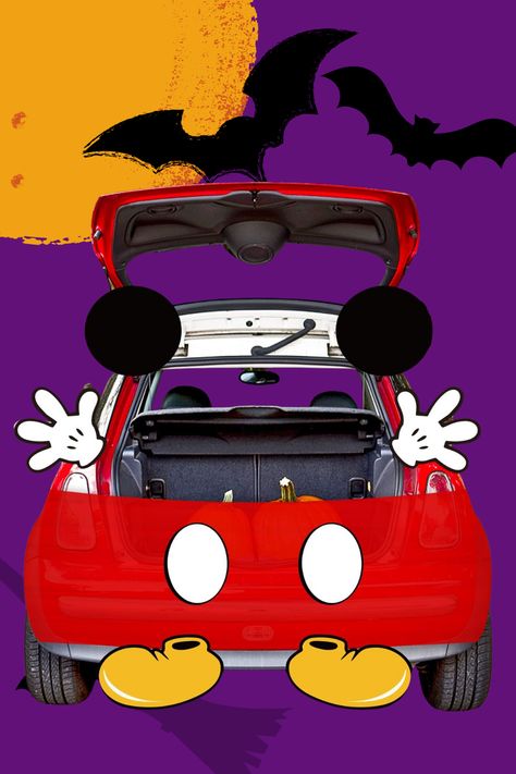 #mickey #mickeymouse #halloween #cutehalloween #trunkortreat Mickey Mouse Trunk Or Treat Car, Mickey Trunk Or Treat, Mickey Mouse Trunk Or Treat Ideas, Mickey Mouse Trunk Or Treat, Disney Trunk Or Treat Ideas, Trunk Or Treat Ideas For Van, Entryway Window, Halloween Trunk Or Treat, Decoration Halloween