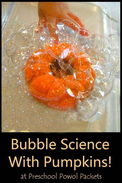 Bubble Science With Pumpkins!! | Preschool Powol Packets Halloween Social Studies Preschool, Bubble Science, Pumpkin Activities Preschool, October Pumpkins, Pumpkin Lessons, Pumpkins Preschool, Preschool Theme Activities, Pumpkin Science, Pumpkin Unit