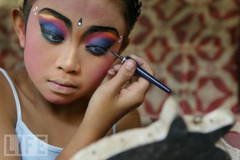 Asian Makeup, Balinese, Face Paint, Carnival Face Paint, Halloween Face, Face Makeup, Halloween Face Makeup, Bali, Carnival