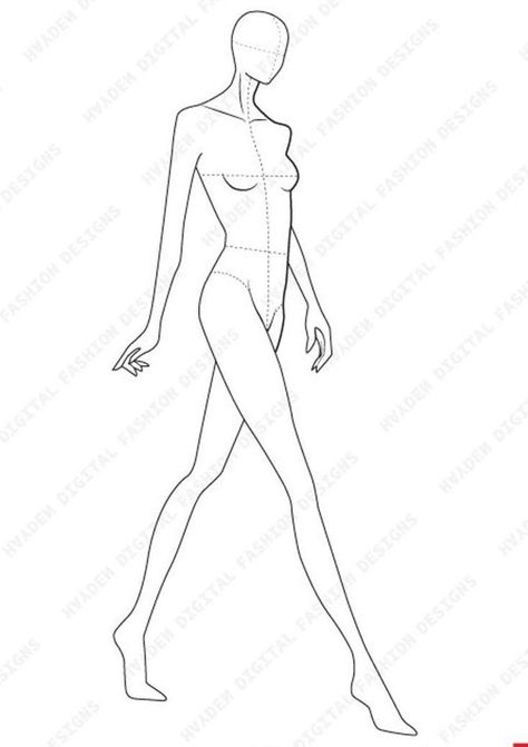 Poses For Fashion Illustration, Poses For Fashion, Fashion Illustration Template, Illustration Poses, Fashion Model Drawing, Fashion Figure Templates, Fashion Croquis, Fashion Illustration Poses, Fashion Model Sketch