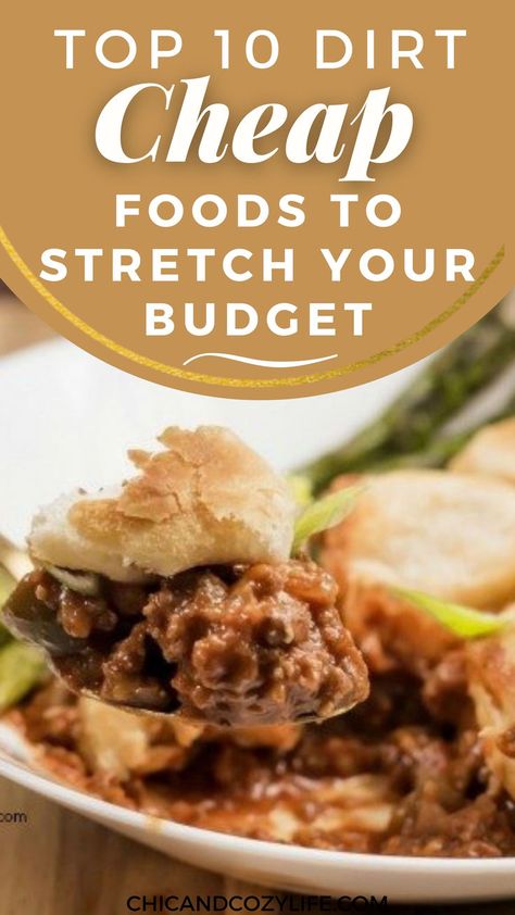 30 Dirt Cheap Foods to Buy When Broke, cheap family meals, cheap family dinners, fast dinner recipes, cheap dinner recipes, recipes, cheap easy meals, meal planning, cheap dinner recipes, budget friendly recipes, cheap healthy meals, meal planning. #cheapmeal #dirtcheapfamilymeals Dinner Recipes Budget, Dinner Recipes Cheap, Cheap Family Dinners, Recipes Budget, Meals Cheap, Cheap Family Meals, Recipes Cheap, Fast Dinner, Cheap Easy Meals