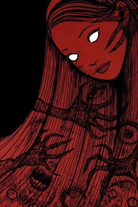 Tomie Poster, Junji Ito Poster, Tomie Junji Ito, Horror Manga, Illustration Kunst, Japanese Horror, Junji Ito, Gothic Horror, Scary Art