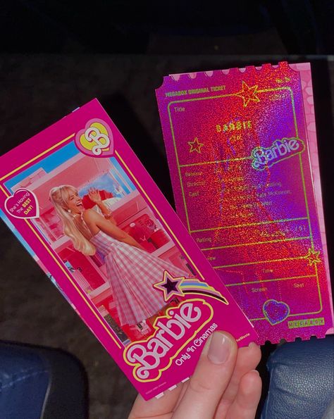 Barbie Movie Ticket, Barbie Ticket, Cinema Ticket, Barbie Core, Best Director, Barbie Movie, Cute Pastel Wallpaper, Movie Tickets, Kpop Merch