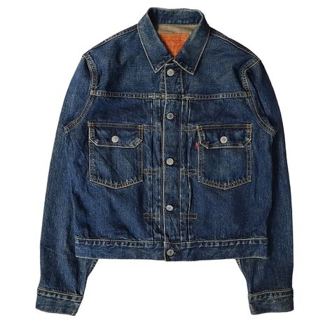 Levis 71507xx Type 2 Big E Redline Selvedge Denim Jacket Levis Vintage Clothing, Metallic Mesh, Men's Outerwear, Stylish Mens Outfits, Selvedge Denim, Mens Outerwear, Vintage Levis, Luxury Watches, A Fan