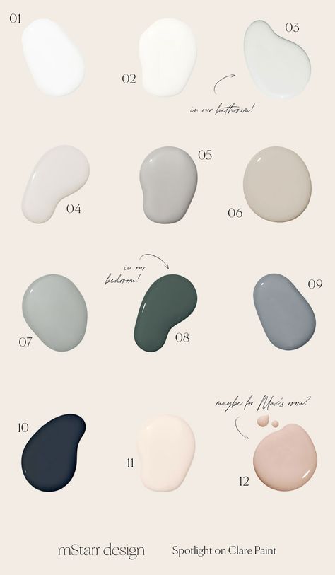 Grayish Clare Paint, Good Jeans Clare Paint, Clare Meet Cute Paint, Claire Paint Colors, Irony Clare Paint, Clare Paint Meet Cute, Clare Paint Chill, Clare Paint Whipped, Grey Heron Paint Color