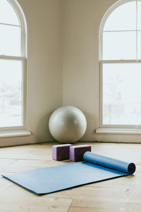 Yoga room with natural light | premium image by rawpixel.com / Felix Yoga Studio Photography, Savasana Pose, Room With Natural Light, Workout Room Decor, Fitness Equipment Design, Yoga Images, Jump Rope Workout, Plank Pose, Yoga Photos