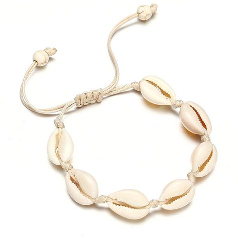 PRICES MAY VARY. fuyo Natural Shell Bracelet. Size adjustable from 7.8 inches to 13.4 inches. Suitable for everyone. Comfortable and lightweight with high quality shells and soft wax cords. fuyo Handmade Sea Shell Bracelet, Size Adjustable for Women Beach Jewelry Chains Men, Sea Shell Bracelet, Seashell Bracelet, Summer Beach Jewelry, Wrap Bangles, Beach Bracelets, Beach Wrap, Seashell Jewelry, Adjustable Jewelry