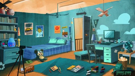 Animation Background on Behance Illustrated Animation, Indoor Illustration, Bg Illustration, Interior Animation, Behance Interior, Cartoon Room, Cartoon Bedroom, Environment Illustration, Background Room