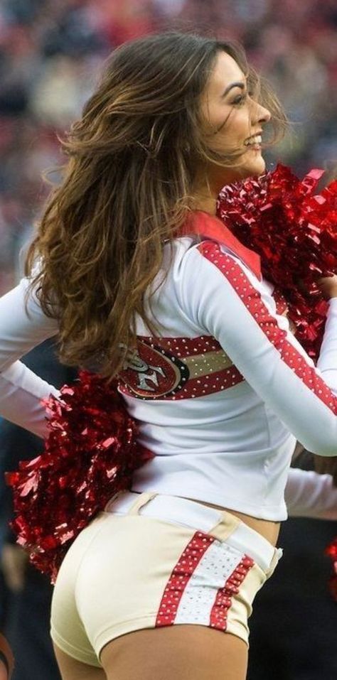 49ers Cheerleader Nfl Cheerleading, 49ers Cheerleaders, 49ers Team, Dallas Cheerleaders, Cheerleader Outfit, Cheer Leaders, Nfl Football 49ers, Football 49ers, Nfl 49ers