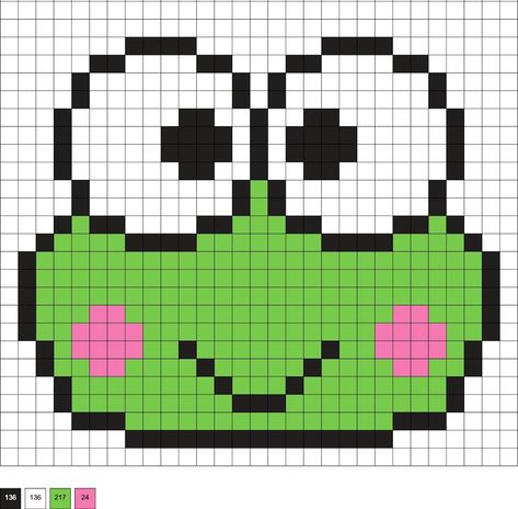 Pixel Art Sanrio Characters Easy, Cinnamoroll Tapestry Crochet, Pixel Art Pattern My Melody, Sanrio Cinnamoroll Pixel Art, Sanrio Beads Pattern, Sanrio Pearl Beads, My Melody Pixel Art Grid, Pixel Art Ideas Sanrio, Sanrio Pixel Art Kuromi