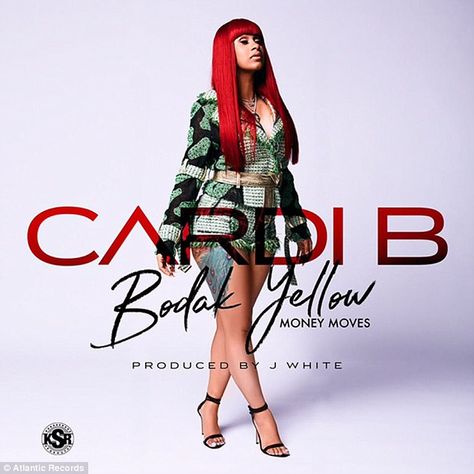 Cardi B Album, Cardi B Music, Bodak Yellow, Like This Song, Money Moves, Kodak Black, Music Album Covers, Yellow Outfit, Music Album