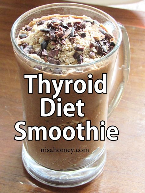 Chocolate Breakfast Smoothie, Thyroid Recipes, Smoothies Vegan, Chocolate Breakfast, Diet Breakfast, Healthy Smoothie, Smoothie Diet, Healthy Smoothies, Healthy Drinks