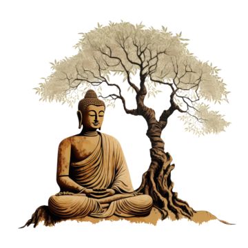 Yaari Quotes, Buddha Under Tree, Lord Buddha Quotes, Buddha Clipart, Buddha Png, Tree Symbolism, Buddha Illustration, Buddha Tree, Seed Bracelets