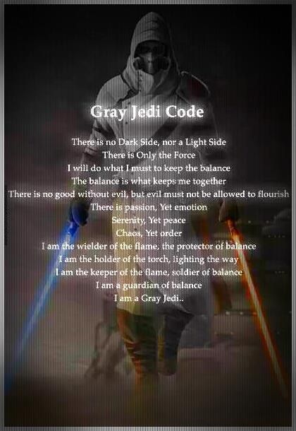 Gray Jedi Code, Gray Jedi, Star Wars Trivia, Jedi Code, Star Wars Meme, Grey Jedi, Anakin Vader, Star Wars Facts, One Night Stand