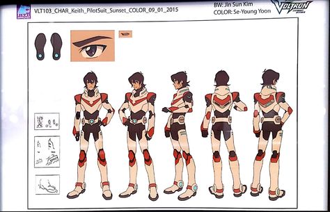 Studio Mir Character Sheet, Voltron Paladin Armor Reference, Voltron Armor Reference, Studio Mir Character Design, How To Draw Voltron Characters, Paladin Armor Voltron, Voltron Character Sheet, Voltron Art Style, Voltron Concept Art