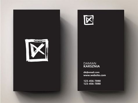 Create a new logo for me as a filmmaker/ videoartist : Damian Karsznia by yarsdesign Screen Printing Studio, Illustrator Design Tutorial, Diy Business Cards, Graph Design, Visiting Cards, Professional Business Cards, Photoshop Design, New Logo, Business Card Logo