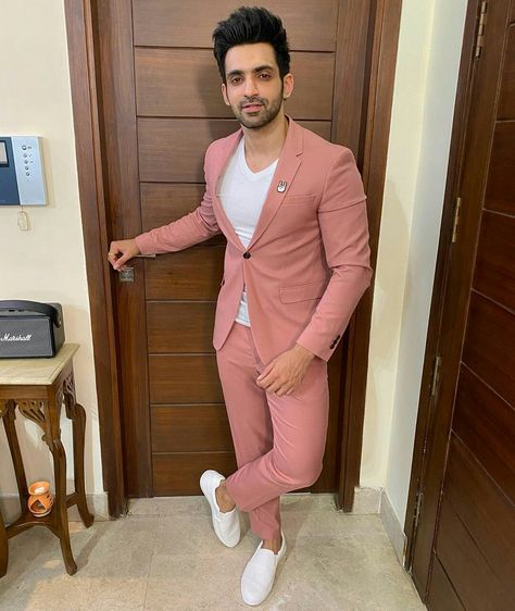 Kot Pant Suit Man, Engagement Preparation, 2 Piece Suit Men, Light Pink Suit, Social Outfits, Arjit Taneja, Slim Fit Groom Suit, Coat Pant For Men, Steampunk Men Clothing