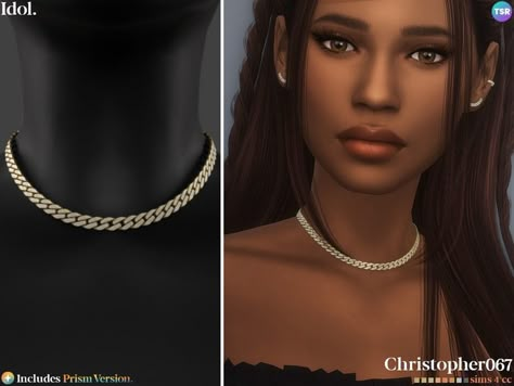 The Sims Resource - Idol Necklace Sims 4 Beaded Bracelets, The Sims Jewelry Cc, Sims 4 Female Necklace, Sims 4 Cc Necklace Patron, Sims 4 Cc Diamond Necklace, Sims 4 Male Chain Cc, Sims 4 Cc Chain Necklace, Chain Cc Sims 4, Sims 4 Cross Cc