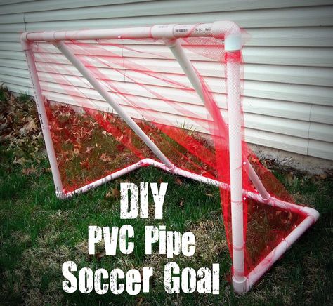 DIY PVC TOYS FOR KIDS Pipe Diy Projects, Pvc Pipe Projects, Pvc Projects, Summer Fun For Kids, Astuces Diy, Diy Projects For Kids, Diy Simple, Soccer Goal, Backyard Fun