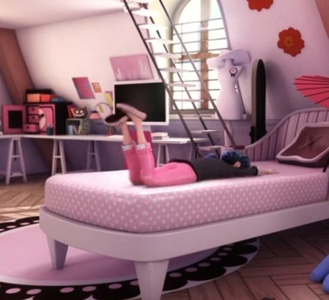 Marinette Dupain Cheng Room, Marinette Room, Ladybug Room, Pink Characters, Catnoir And Ladybug, Miraculous Wallpaper, Marinette Dupain Cheng, Miraculous Ladybug Funny, Miraculous Ladybug Anime