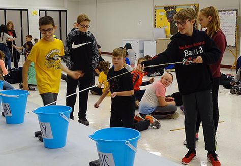 Seventh Grade Students Compete in Apollo 13 STEM Activity | Prairie View Middle School Space Stem Activities Middle School, Crazy Classroom, Christa Mcauliffe, Cousin Camp, The Astronauts, Film Canister, Prairie View, Apollo 13, Stem Activity