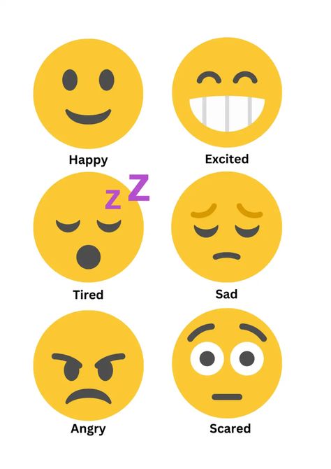 Emotions Activities For Kindergarten, Emotion Template, Emotions Preschool, Emotion Faces, Computer Lessons, Emotions Activities, Preschool Art Activities, Daycare Activities, Calm Down