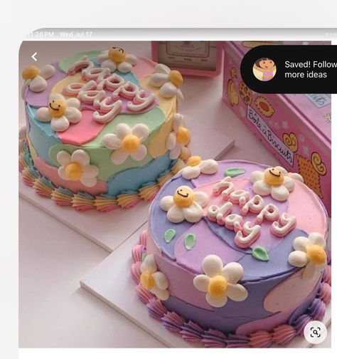 Kue Disney, Cakes Pretty, Cake Cute, Pastel Cupcakes, Funny Birthday Cakes, Mini Cakes Birthday, Seni Dan Kraf, Cute Baking, Creative Birthday Cakes