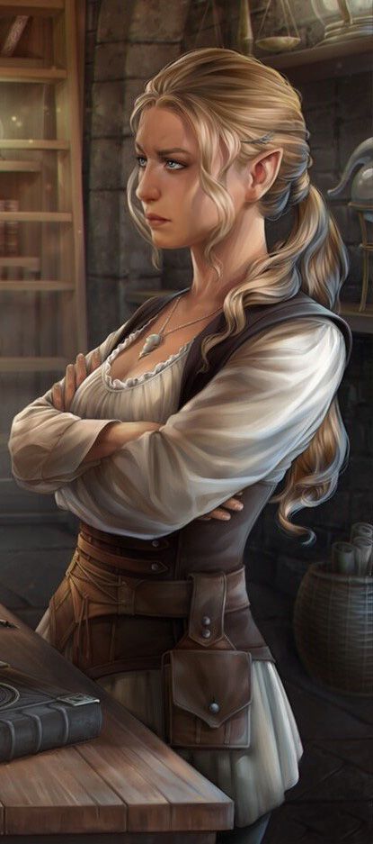 Elf Fantasy Art, Elves Ideas, Elven Woman, Dnd Elves, Blonde Female, Half Elf, Character Profiles, Elf Characters, Elves Fantasy