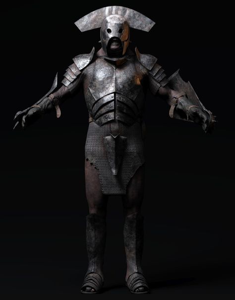 Uruk Hai, Plate Armor, Middle Earth Art, Fantasy Figures, Blackest Knight, Middle Earth, Lord Of The Rings, Tolkien, Fantasy Character Design