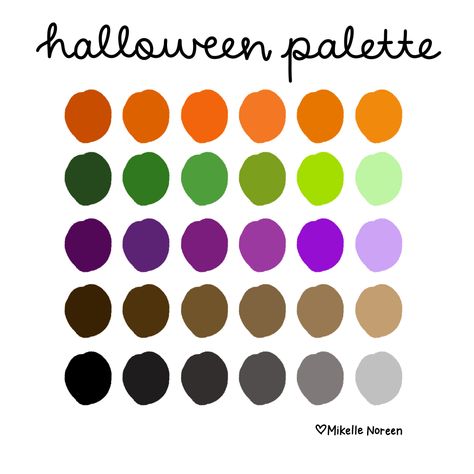 Halloween Procreate Palette, Halloween Colour Scheme, Halloween Color Combos, Halloween Colour Palette, Halloween Palette, Halloween Procreate, Halloween Color Palette, Halloween Biscuits, Pallet Halloween