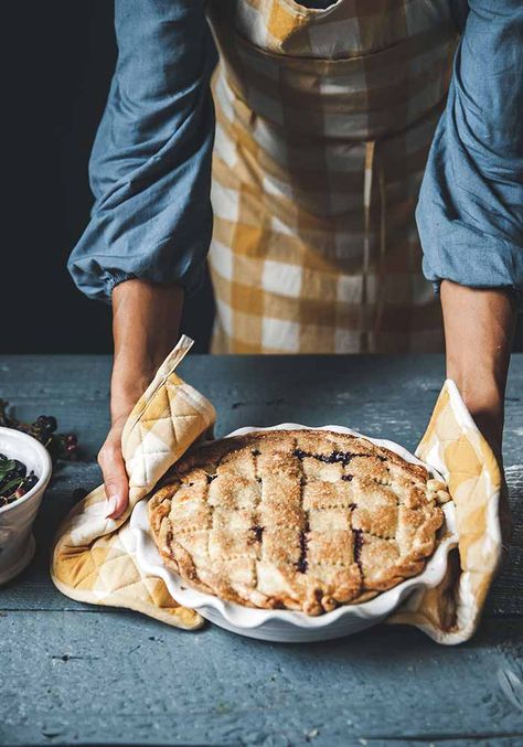 Blueberry Pie – Farmhouse Pottery Gingham Apron, Blueberry Juice, Farmhouse Pottery, India Style, Classic Farmhouse, Favorite Pie, Blueberry Pie, Farmhouse Charm, Frozen Blueberries