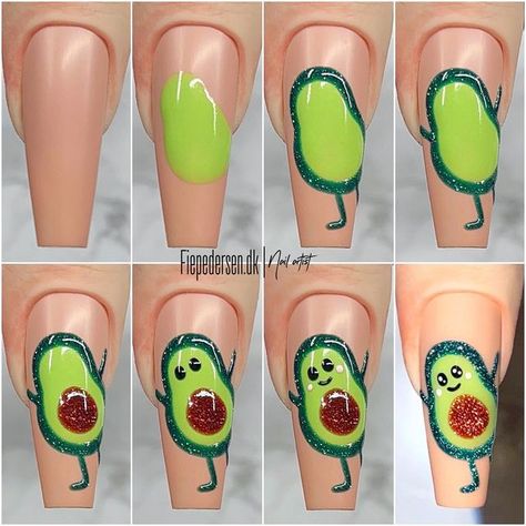 Fie Pedersen ❤︎ Nail Artist on Instagram: "[Reklame] 𝐘𝐨𝐮’𝐫𝐞 𝐭𝐡𝐞 𝐚𝐯𝐨𝐜𝐚𝐝𝐨 𝐭𝐨 𝐦𝐲 𝐭𝐨𝐚𝐬𝐭 🥑🍞 Using @lnnailedit @elennailedit •DG 06 gel polish •DG 12 gel polish Inspired by my dear friend @henriettenails #naildesigns #gelnails #nails2inspire #nailinspiration #nailsonpoint #nailartist #nailaddict #instagramnails #nailsofinstagram #nails #acrylicnails #nailideas #nailart #nailartinspiration #nailinspo #nailedit #naileditdaily #nailsoftheday #nailsnailsnails #nailsonfleek #nailp Nail Tech School, New Nail Art Design, Animal Nail Art, Gel Nails Diy, Cat Nails, New Nail Art, My Dear Friend, Instagram Nails, Clean Nails