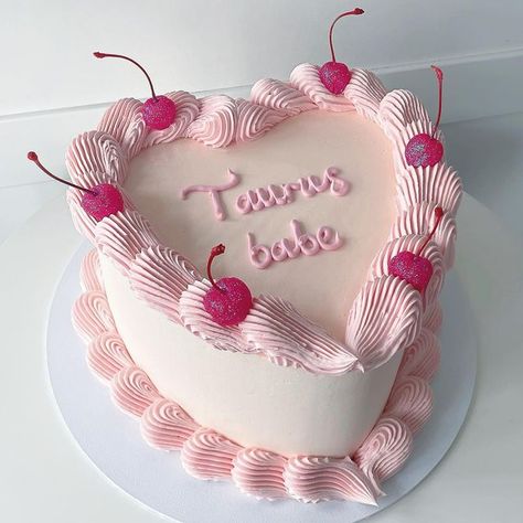 29th Birthday Cake, 29th Birthday Decorations, Glitter Cherries, 29th Birthday Cakes, 19th Birthday Cakes, Heart Birthday Cake, Taurus Season, Ugly Cakes, 18th Birthday Party Themes