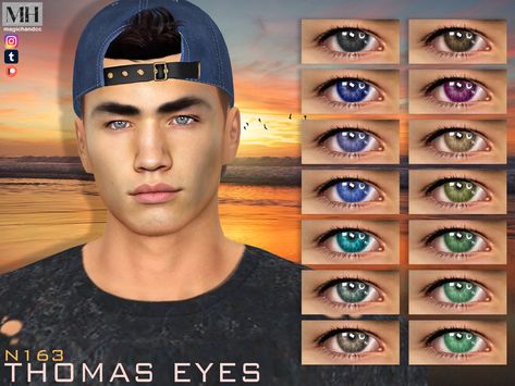 Stunning eyes for males and females in 16 colors - HQ Compatible. Sims 4 Male Clothes, Sims 4 Tattoos, Male Clothes, Sims 4 Mods Clothes, Male Eyes, Stunning Eyes, Electronic Art, Beard No Mustache, Ts4 Cc