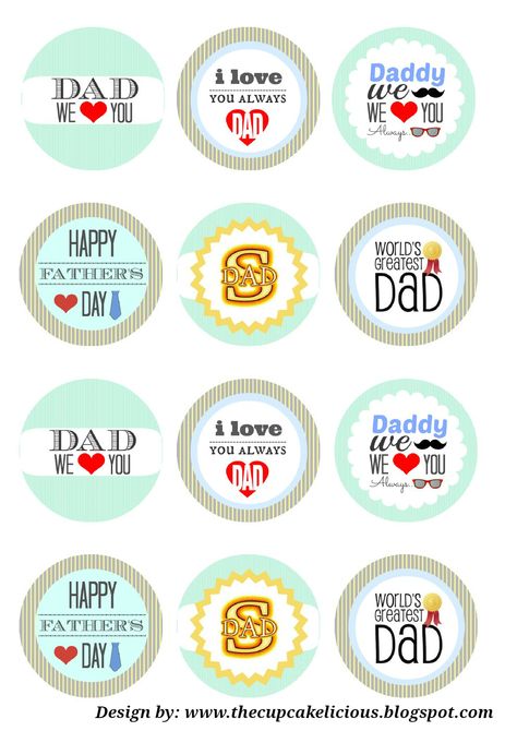 printable straw toppers fathers day | Happy Father's Day Printable Topper Cake Topper Free Printable, Happy Fathers Day Wallpaper, Father's Day Cake Topper, Fathers Day Stickers, Printable Topper, Fathers Day Wallpapers, Happy Fathers Day Cake, Fathers Day Cupcakes, Father's Day Cake