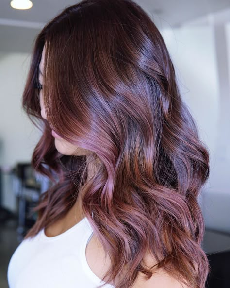 Blackberry Hair Colour, Rich Hair Color, Purple Balayage, Red Ombre Hair, Hair 2022, Balayage Hair Dark, Tone Hair, Red Hair Color, Hair Inspiration Color