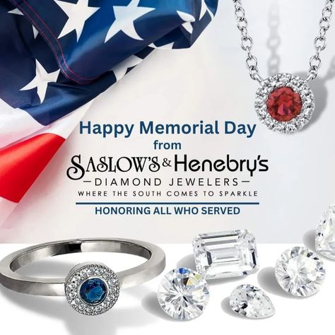 Happy Memorial Day from Saslow's and Henebry's Diamond Jewelers. Honoring all who served. _ #happymemorialday #memorialday #inremebrance Happy Memorial Day, May 27, Memorial Day, On Instagram, Quick Saves, Instagram