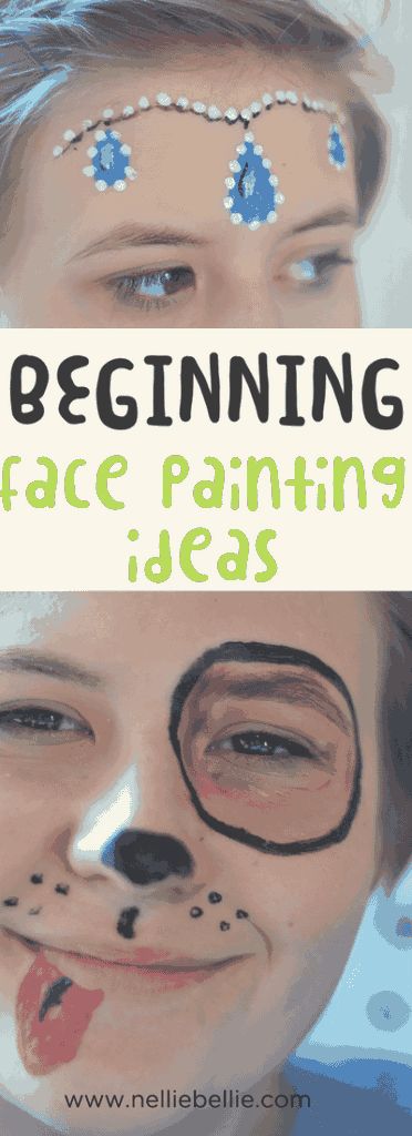 Face painting ideas for beginners. Face painting tutorials for 4 simple ideas that all kids will love! via @huttonjanel Children Face Painting, Easy Face Painting, Face Painting Ideas, Face Painting Tutorials, Painting Ideas For Beginners, Face Painting Easy, Kids Face Paint, Belly Painting, Simple Face