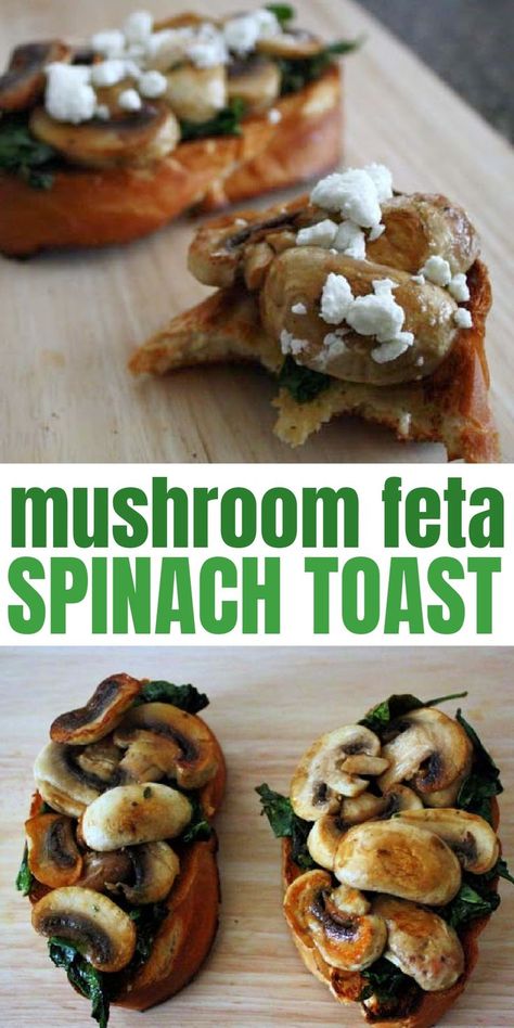 Make this delicious vegetarian appetizer for your next dinner party or when you feel like girl dinner. Delicious flavorful and easy Mushroom crostini Mushroom Crostini Recipes, Mushroom Bruschetta Recipe, Mushroom Crostini, Mushroom Bruschetta, Crescent Roll Appetizers, Crostini Recipe, Vegetarian Appetizer, Spinach And Mushroom, Goat Cheese Appetizer