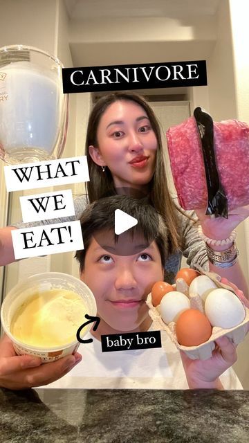 Bella | Carnivore Diet | Ex-Vegan on Instagram: "a typical day of carnivore eating with my baby brother 💕  FOR MR. TOMMY:  🔥 Sugar-free BACON from @butcher_box   👉Baked at 400 deg. F for 15 minutes   🔥 CHICKEN BROTH EGG PUDDING   👉 Steamed for 10 minutes (4 eggs)  FOR ME!  🔥 2 LB. of @butcher_box ground beef Pattie’s  👉 Baked at 400 deg. F for 15 minutes   🔥 Patties eaten with RAW BUTTAH 🧈 🔥 Beverage of choice is RAW KEFIR 🥛  ❤️ Check out Butcherbox meats and get free ground beef for life by clicking the link in my bio @steakandbuttergal   ❤️ I got all my raw dairy from EATALY in Los Angeles   🧠 For more carnivore recipes and guidance, check out my YouTube Channel : Steak and Butter Gal or click the link in my bio @steakandbuttergal   🚨 If you are struggling to stay consistent Steak And Butter Gal Egg Pudding, Beef Butter Bacon Eggs Diet Recipes, Carnivore Diet Thanksgiving Recipes, Steak And Butter Gal, Beef Butter Bacon Eggs Diet, Carnivore Diet Recipes Ground Beef, Carnivore Pasta, Carnivore Ground Beef Recipes, Raw Kefir