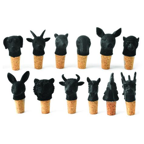 Horse Zodiac, Rabbit Wine, Plum Wine, Wine Bottle Stoppers, Bottle Stopper, Wine Stoppers, Fun Couple, Chinese Zodiac, Black Set