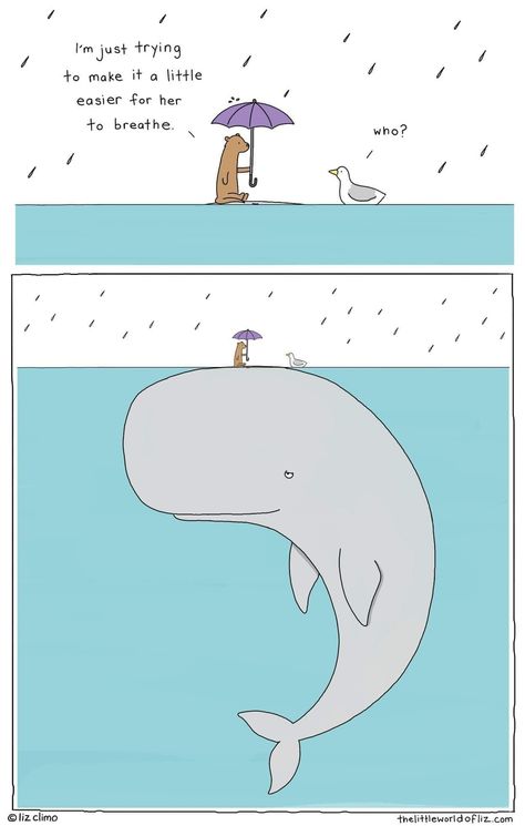 Liz Climo Comics, Liz Climo, Funny Animal Comics, Cute Stories, 웃긴 사진, Memes Humor, Cute Comics, Funny Cartoons, Cute Doodles