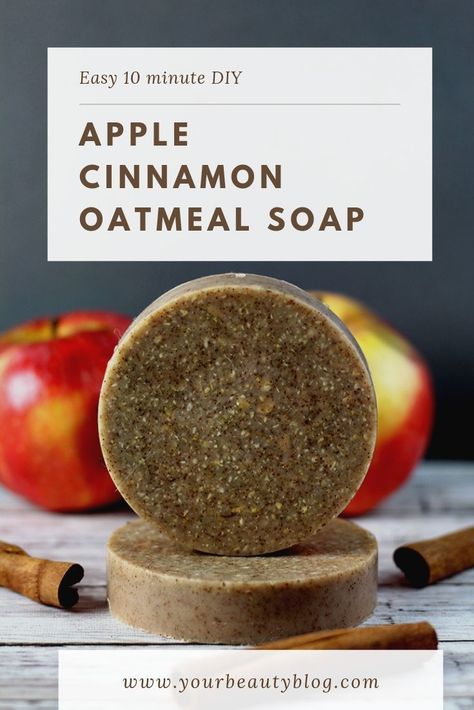 Cinnamon Soap Recipe, Glycerin Soap Recipe, Fall Diy Projects, Apple Soap, Cinnamon Soap, Diy Soap Recipe, Fall Soaps, Diy Apple, Soap Melt And Pour