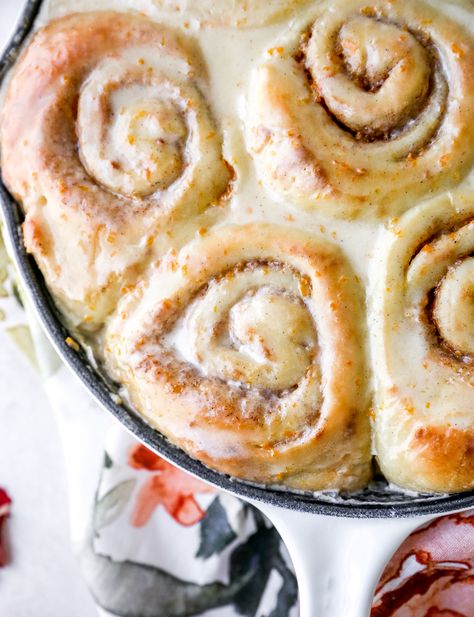 Cardamom Rolls, Vegan Cream Cheese Icing, Orange Cinnamon Rolls, Cardamom Recipe, Orange Sweet Rolls, Flax Eggs, Orange Cardamom, Fluffy Cinnamon Rolls, Orange Rolls